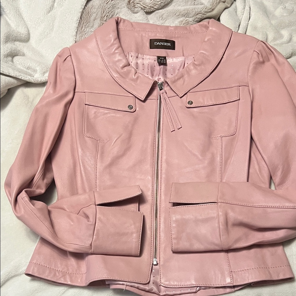 Danier Blush Leather Jacket for Women